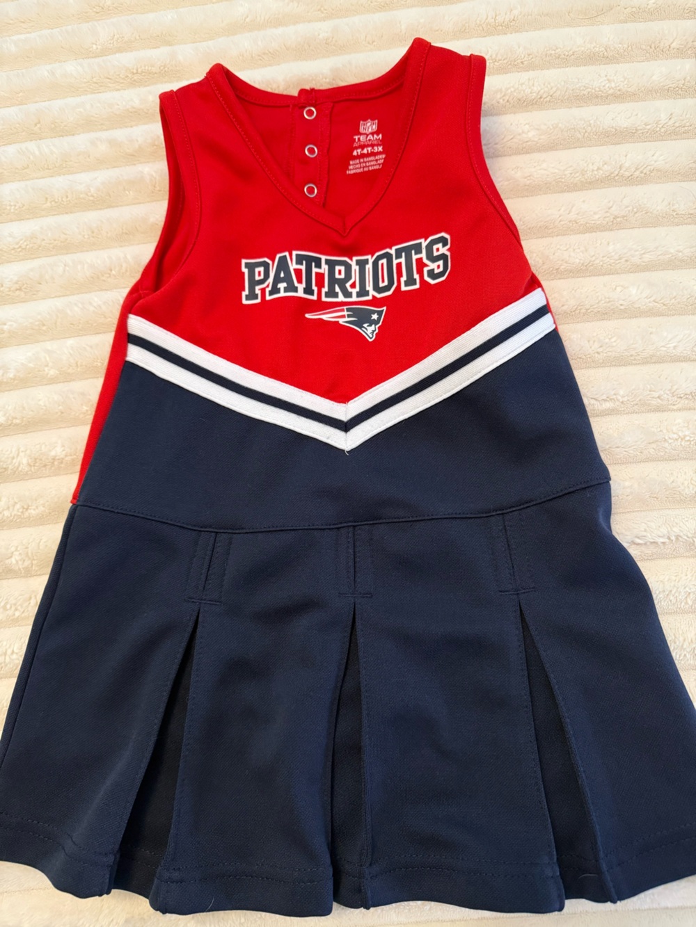 4T Patriots Red & Navy Girls' Cheer Dress
